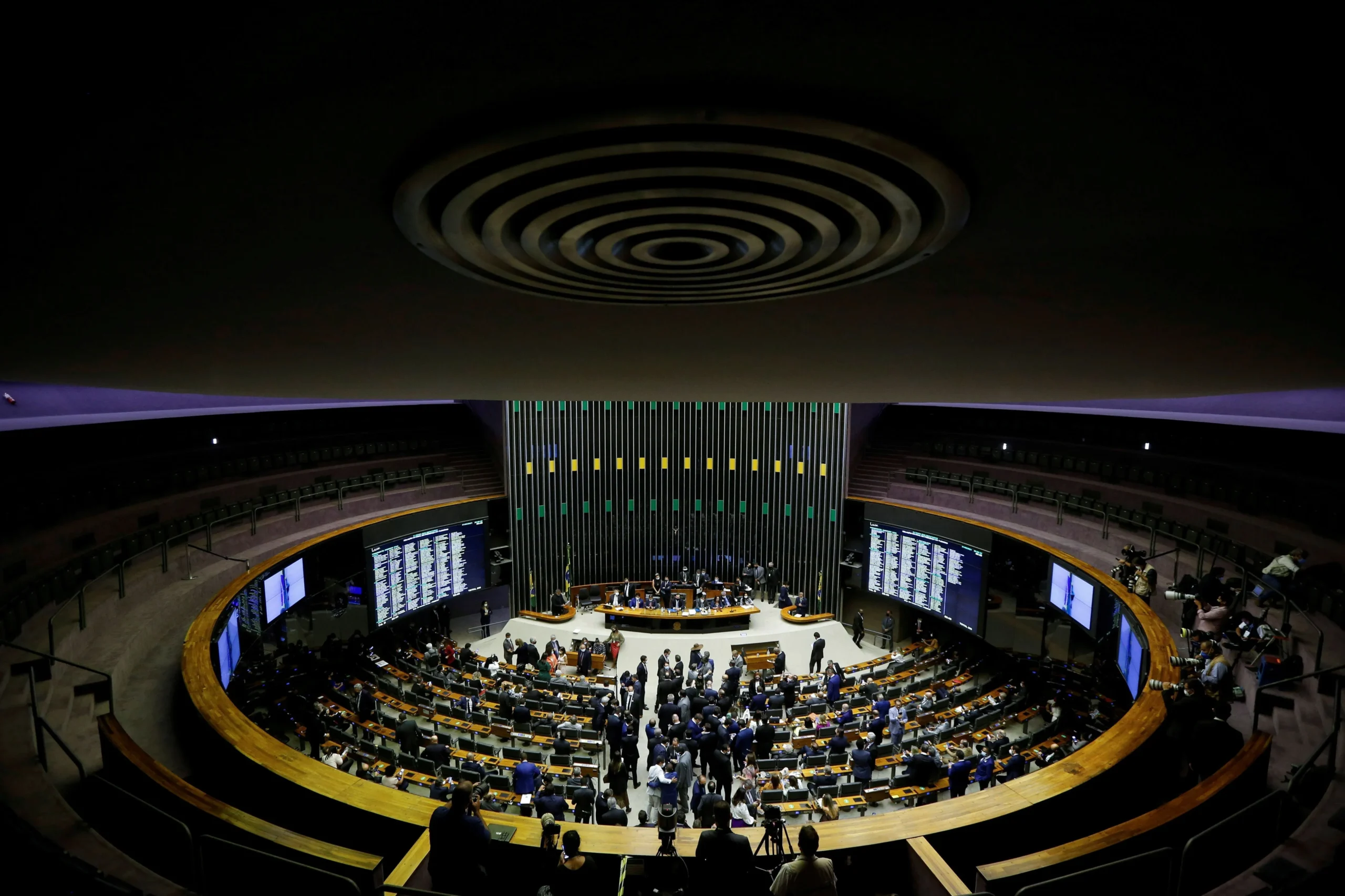 Vista do plenário da Câmara dos Deputados em
